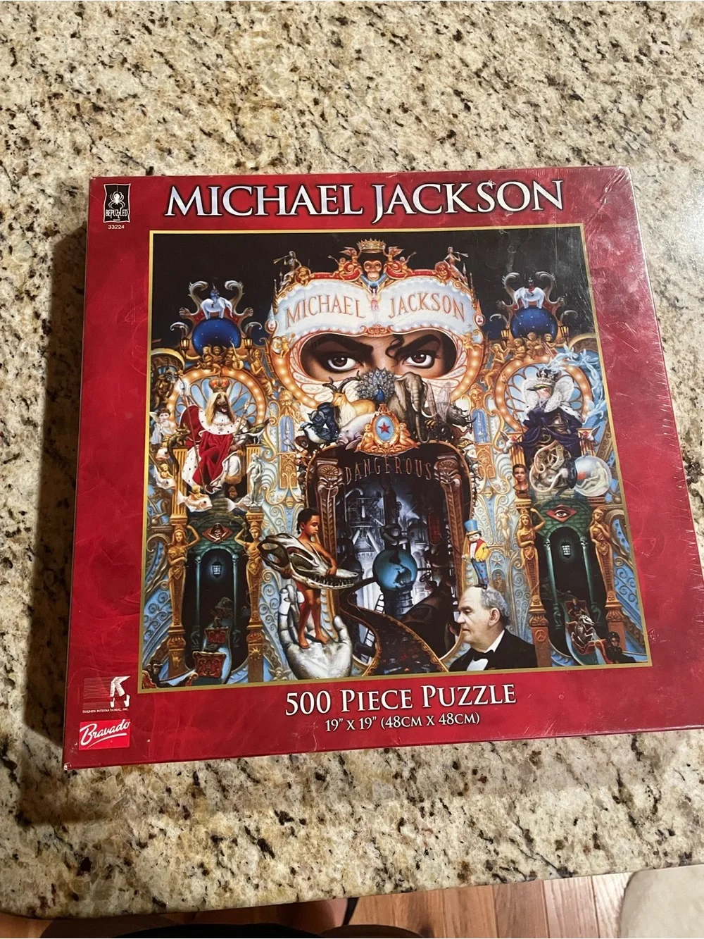 MICHAEL JACKSON DANGEROUS 500 PIECE JIGSAW PUZZLE SEALED NEW - RARE!